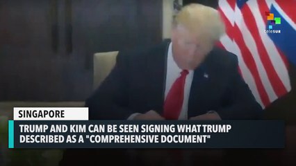 Kim And Trump Signing A "Comprehensive" Document