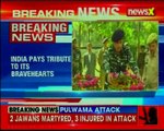 Jammu and Kashmir India pays tribute to its bravehearts who got martyred in Pulwama sector