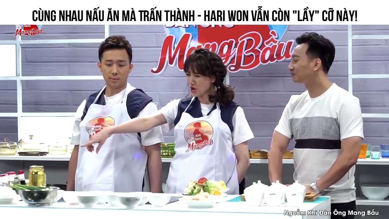 Cùng nhau nấu ăn mà Trấn Thành - Hari Won vẫn còn "lầy" cỡ này!