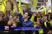 Hijo de Luis Castañeda Lossio oficializó su candidatura a la alcaldía de Lima