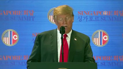 ABD Başkanı Trump'tan, tarihi zirve değerlendirmesi - SİNGAPUR