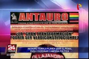 Sancionarían a Antauro Humala por planear usar penal con fines políticos