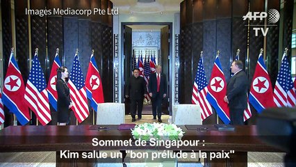 Sommet de Singapour : Kim et Trump louent un sommet historique