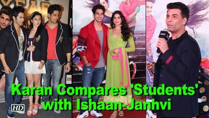 Karan Johar Compares his 'Students' with Ishaan & Janhvi