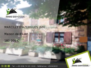 Maison A vendre Marcilly d'azergues 85m2 - Maison de village