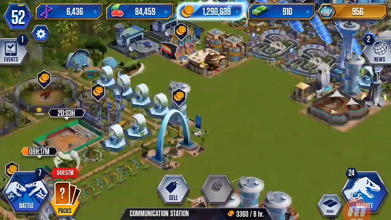 jurassic world the game #70 pack events + two legend  lv 30!