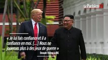 Accord et poignées de main historiques entre Donald Trump et Kim Jong-Un