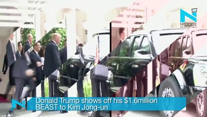 Donald Trump shows off his $1.6million BEAST to Kim Jong-un