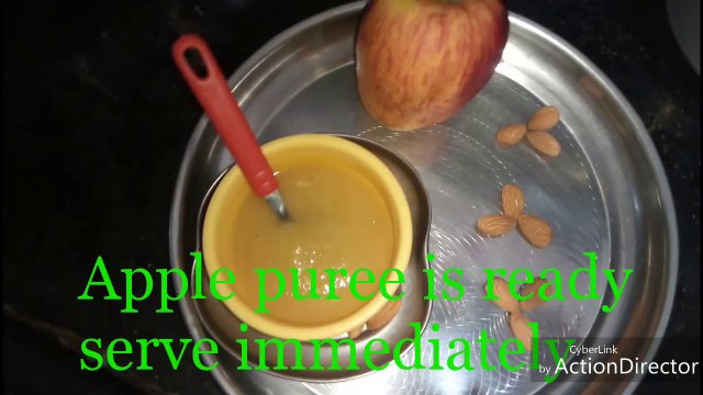 apple puree | Apple puree recipe for babies | homemade apple puree for babies