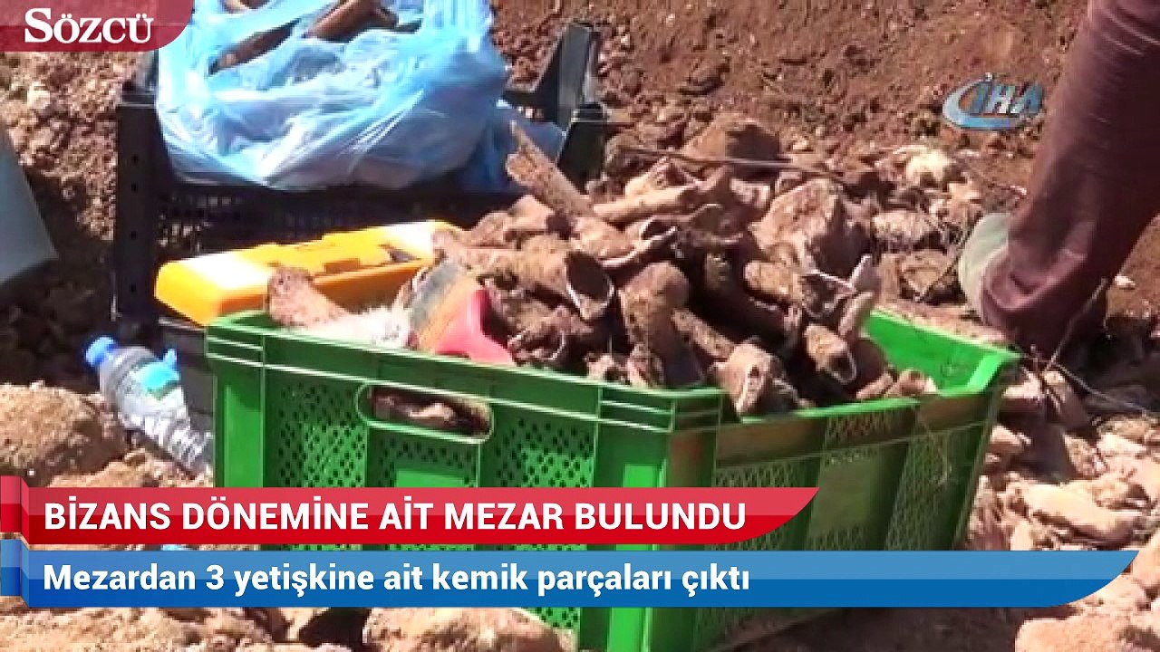 Bizans dönemine ait mezar bulundu