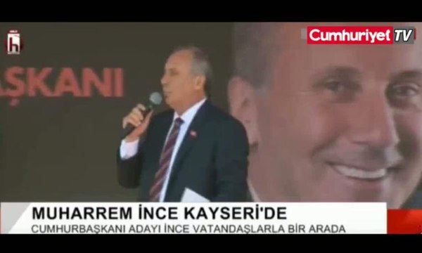 O slogan yine atıldı, İnce yine susturdu