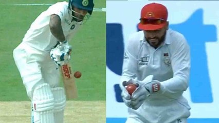 India vs Afghanistan Test : Shikhar Dhawan survives caught behind , no DRS taken | वनइंडिया हिंदी