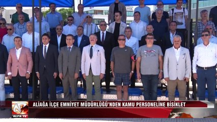 Aliağa İlçe Emniyet Müdürlüğü’nden Kamu Personeline Bisiklet