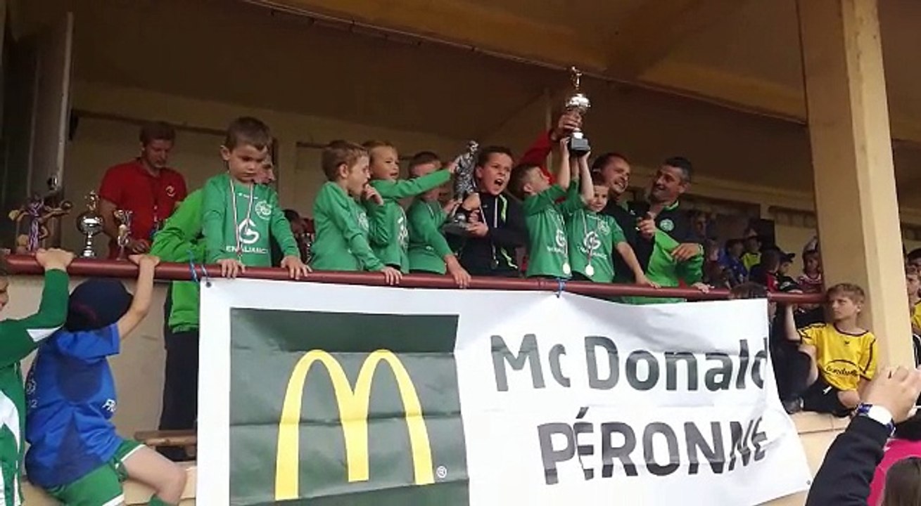Les U6/U7 de l'USCB remportent le Challenge Mac Donald's U6/U7 le 8 juin 2018 à Péronne