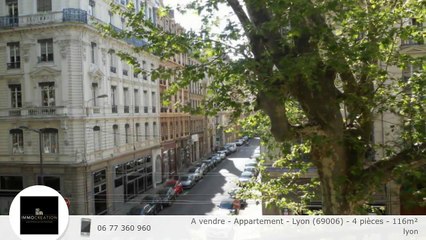 A vendre - Appartement - Lyon (69006) - 4 pièces - 116m²