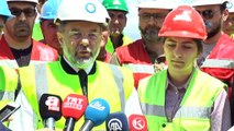 Başbakan Yardımcısı Akdağ, Erzurum Şehir Hastanesi inşaatında incelemelerde bulundu