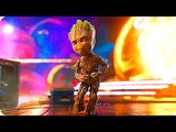 GUARDIANS OF THE GALAXY 2 'Dancing Baby Groot' Opening Scene (2017) Marvel, Blockbuster Movie HD
