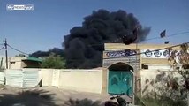 بغداد.. حريق يلتهم أكبر مخزن لصناديق الاقتراع