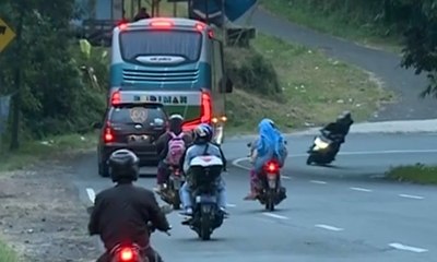 Selasa (12/6) Sore, Jalur Mudik di Nagreg Ramai Lancar