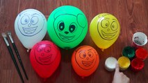 Mega Gummy bear finger family Balloons finger compilation - Learn colour balloon song