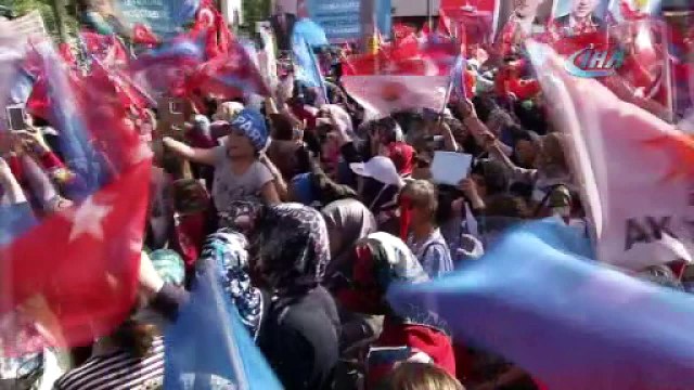 Binali Yıldırım, Çankırı'da halka seslendi.