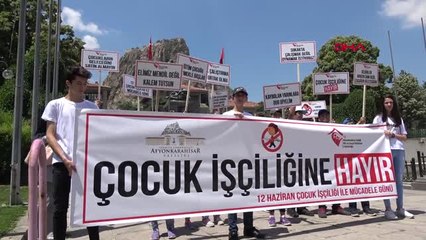 Afyonkarahisar 'Çocuk İşçiliğe Hayır' Eylemi