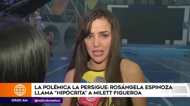 Rosángela Espinoza llama hipócrita a Milett Figueroa
