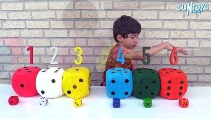 Learn Numbers, Colors and Sizes with Dices for Children, Toddlers and Babies | Colours and Counting