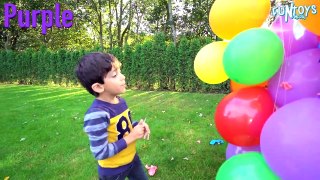 Learn Colors with Balloons Popping and JOHNY JOHNY YES PAPA Nursery Rhymes for Children and Toddlers