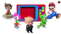 BOSS BABY Learn Colors With Microwave Surprise Eggs and Giant Syringe for Children - Colors for Kids
