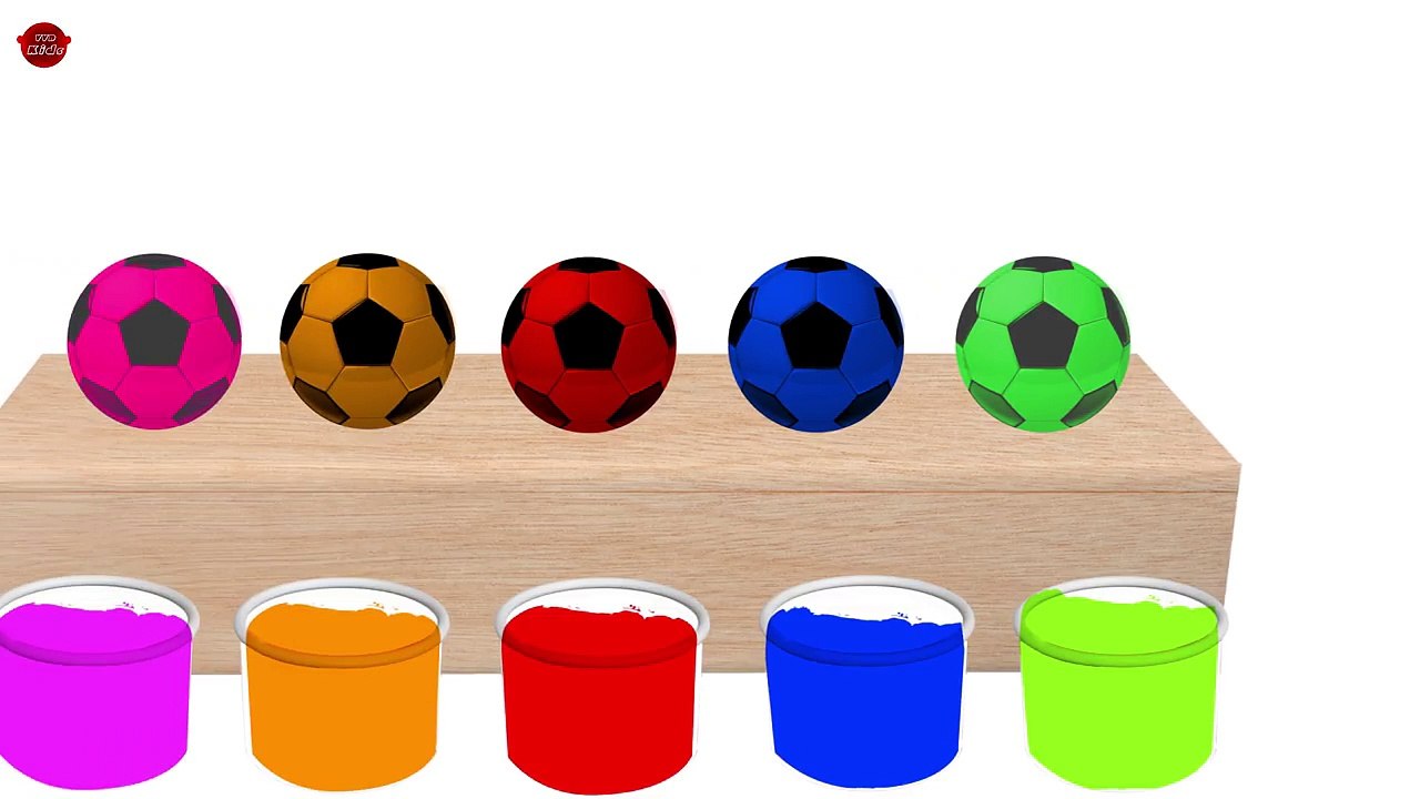 Colors for Children Learn with Soccer Balls - Color Balloons Balls Learn Colors for Kids Videos