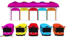 Learn Colors with Bus Toys for Children - Colours for Kids - Learning Videos