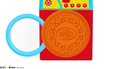 Learn Colors for Children with Surprise Eggs Washing Machine - Colors for Kids