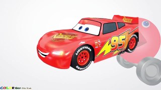 McQueen and Learn Colors with PACMAN in 2D Cars Cartoon for Kids - Colors for Kids