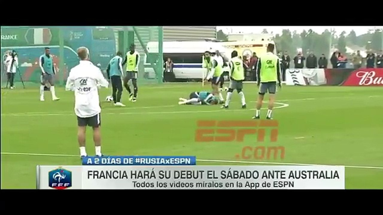 Alarme na seleção francesa: Rami lesionou Mbappé (vídeo)