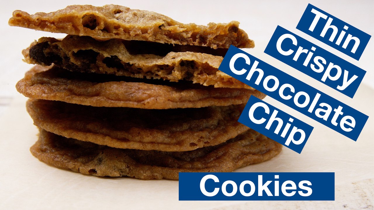Thin Crispy Chocolate Chip Cookie Recipe