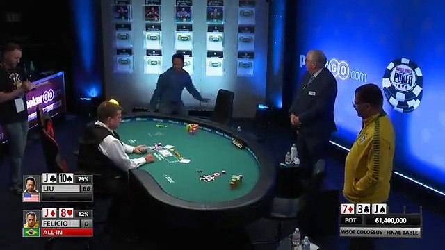 Ce joueur de poker n'aurait pas du célébrer son coup en final