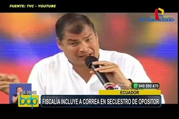 Ecuador: piden vincular a Rafael Correa en caso de secuestro de exasambleísta