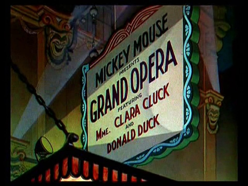 Mickey Mouse, Donald Duck, Pluto - Mickey's Grand Opera  (1936)