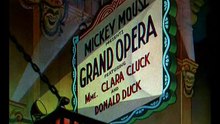 Mickey Mouse, Donald Duck, Pluto - Mickey's Grand Opera  (1936)