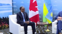 President Kagame concludes visit to Canada for G7 Summit with a meeting with Prime Minister Justin Trudeau.