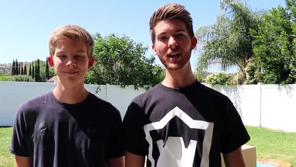 DONT Water Slide through the PAINFUL Mystery Box!!