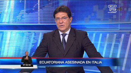 Ecuatoriana asesinada en Italia