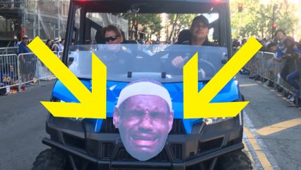 Warriors SAVAGELY Troll Lebron James at Championship Parade