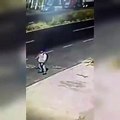 Poor Guy Falls Into A Manhole