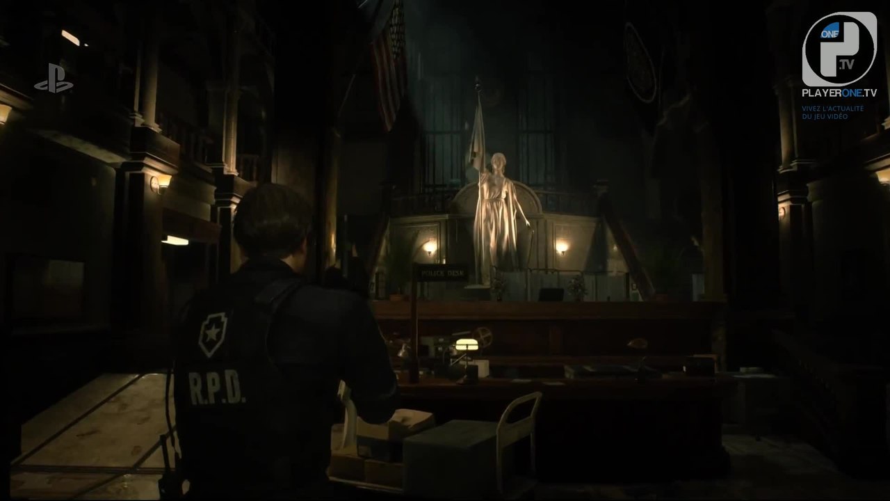 Extrait / Gameplay - Resident Evil 2 Remake - 15 minutes de gameplay dans le commissariat de Raccoon City sur PS4