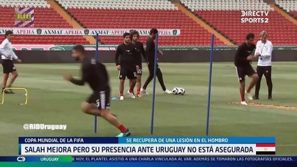 MOHAMED SALAH ENTRENÓ DIFERENCIADO HOY CON EGIPTO, SOLO TROTÓ (12/06/18)