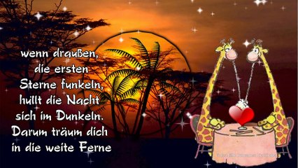 Gute Nacht Gruß für dich mit lieben Grüßen von mirGood night greetings for you