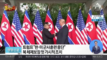 북 매체 “트럼프, 대화 진행되는 동안 한미훈련 중단 의향”