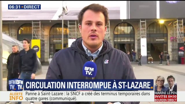 “Gros pépin” à la gare Saint-Lazare, la circulation est totalement interrompue